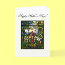 CHURCH WINDOW - EASTER LAMB - Customized cards