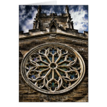 Church Window HDR art card cards