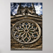 Church Window HDR art poster print posters