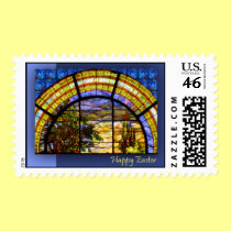 CHURCH WINDOW Purple postage