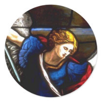 Church Windows 090 Round Sticker