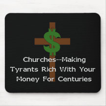 Churches Heart Money Mousepads