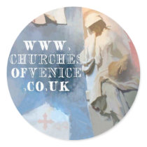 Churches of Venice small sticker