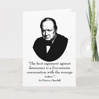 Churchill and Funny Quote card
