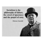 Churchill Anti-Socialism Quote posters