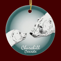 Churchill Canada Ornament Polar Bear Art Keepsake ornaments