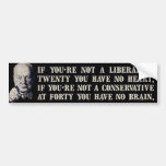Churchill on Conservatives and Liberals Bumper Stickers