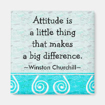 Churchill Quotation - Motivational Magnet magnets