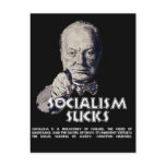 Churchill Quote:  Socialism Sucks! Post Cards