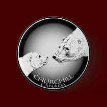 Churchill Souvenirs Polar Bear Art Shirts & Gifts buttons
