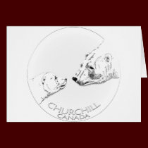 Churchill Souvenirs Polar Bear Art Shirts & Gifts cards
