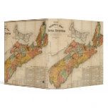 Church's mineral map of Nova Scotia 3 Ring Binder