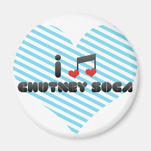 Chutney Soca fan Magnet