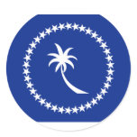 Chuuk, Mongolia Round Sticker