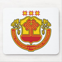 Chuvashia Coat of Arms Mousepad by FlagTshirts Chuvashia Coat of Arms Mousepad