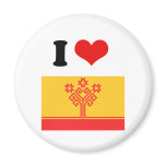 Chuvashia Flag Refrigerator Magnet