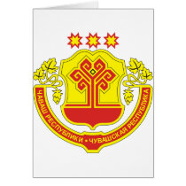 Chuvashia Official Coat Of Arms Heraldry Symbol cards