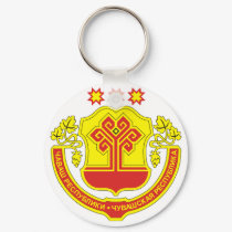 Chuvashia Official Coat Of Arms Heraldry Symbol keychains