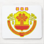 Chuvashia Official Coat Of Arms Heraldry Symbol Mousepads