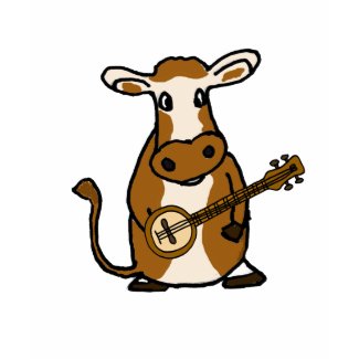 CI- Cow Playing hte banjo Shirt