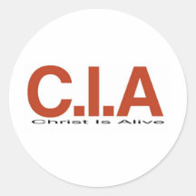CIA#1 ROUND STICKERS
