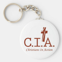 CIA Agents to the Lord Christians In Action Key Chain