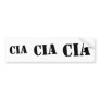 CIA BUMPER STICKERS