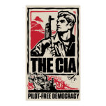 CIA Pilot-Free Democracy Poster