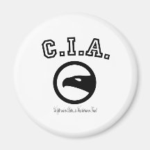 CIA:  We fight and win Battles Fridge Magnet