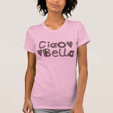 Ciao Bella Women's T-Shirt, Pink Tshirts