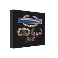 CIB Airborne Air Assault Ranger Gallery Wrap Canvas