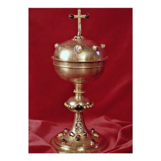 Ciborium, gilt and set with amethyst, rubies and p personalized announcements