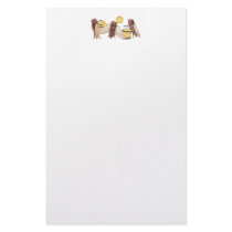 Cicada Band with Gong, Trumpet and Drum stationery