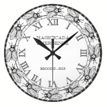 Cicada - Magicicada - Emergence of Amazing Insect wall clocks