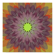 Cicada Wind Mandala Archival Print