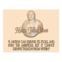Cicero Quote on Treason Post Cards