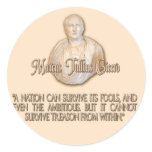 Cicero Quote on Treason Sticker