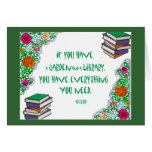 Cicero's quote on libraries cards