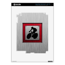 Ciclo; Mirada cepillada del metal iPad 3 Pegatina Skin