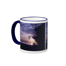 Cielos de la lavanda tazas