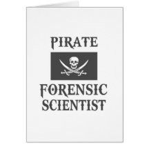 Científico forense del pirata tarjetón