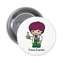 Científico futuro - muchacho pin