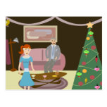 Ciérrese encima de la fiesta de Navidad Postal