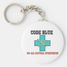 Cifre el azul el 100% toda la epinefrina natural llavero personalizado