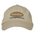 Cigar Geeks Embroidered Cap with Logo and Address Embroidered Hat