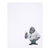 gorilla, cigar, smoking, business, man, al rio, thomas mason, art, illustration, drawing, Papel de cartas com design gráfico personalizado
