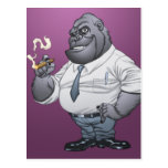 Cigar Smoking Business Man Boss Gorilla by Al Rio Post Card