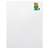 cigar smoking furry alien personalized letterhead