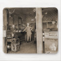 Cigar Store Interior Circa 1900 mousepad