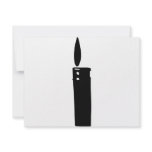 cigarette lighter with flame icon invitations